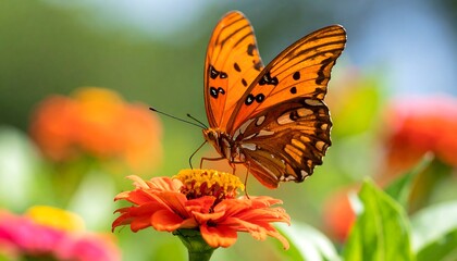 Vibrant butterfly on a flower (1)