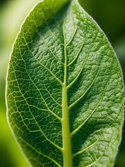 green leaf texture Extreme close-up.