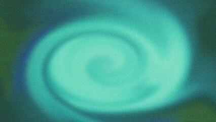 Abstract Swirl of Teal and Green with Grainy Texture