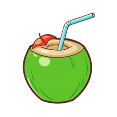 vector illustration of a glass of juice