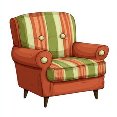 old leather armchair