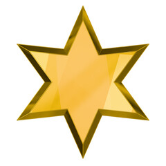Fototapeta premium gold star on white background