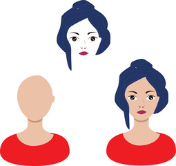 vector illustration of a woman