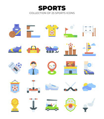 Collection of 25 Colorful Sport Icons