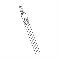 Blacksmiths clamping tool icon