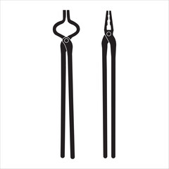 Blacksmiths clamping tool icon