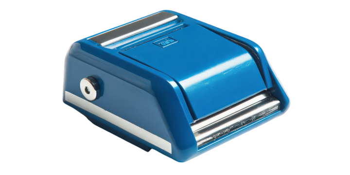 Shiny Blue Rectangular Buckle