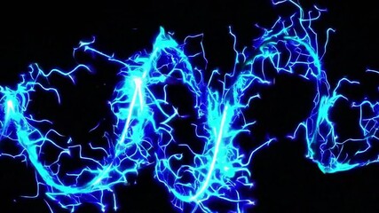 Electric Wave: A mesmerizing dance of electric energy pulsates with brilliant blue hues, creating an abstract spectacle of electrifying visual artistry.