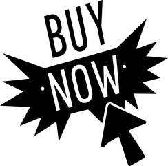 Buy Now Vector Icon Stock Illustration