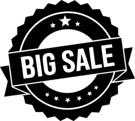 Big Sale Badge Vector Icon Stock Illustration