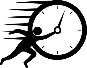 Fast Sale Stopwatch Vector Icon Stock Illustration