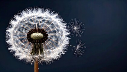 Close-up of dandelion seed head