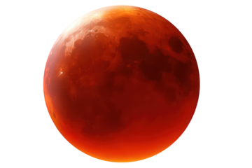 Blood Moon In The Night Sky