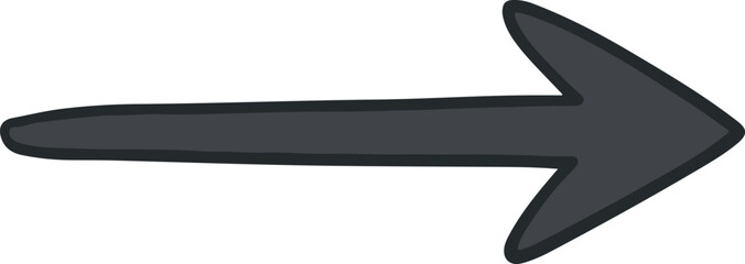 Arrow Illustration Grey Shape Directional Sign Against White Background