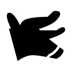 silhouette of a black bull head animal