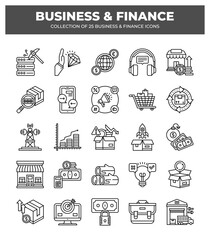 Collection of Business and Finance Icons