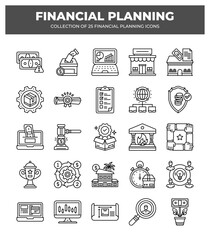 Financial Planning Icons: A Comprehensive Guide to Business and Finance