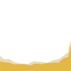 Gold Torn Paper Edge Graphic Element