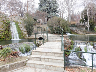 Beautiful landscape in Greece Edessa town