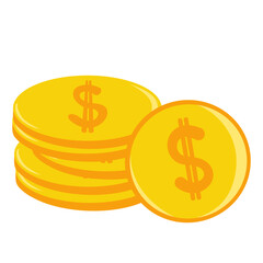 Dollar Coin Illustration