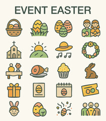 Easter Event and Holiday Icons
