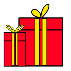 Red Gift Box Illustration