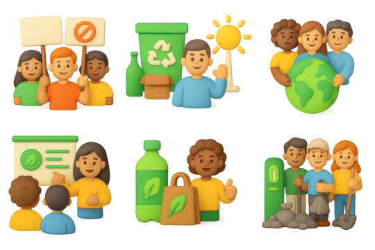 Eco-friendly initiatives: embracing sustainability with community engagement for a greener future - Powered by Adobe