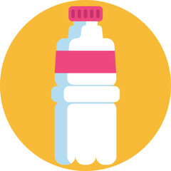 A reusable sports bottle used for gym exercises.