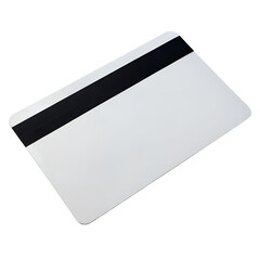 Plastic card with a magnetic stripe