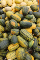 Ripe colorful pumpkin