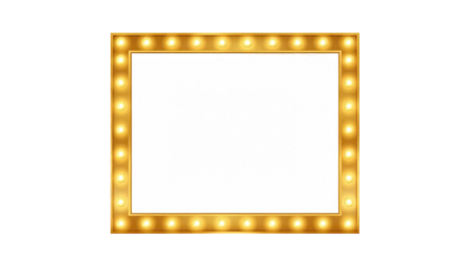Golden vintage marquee frame