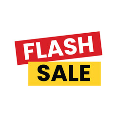 Flash Sale Red and Yellow Banner Design.