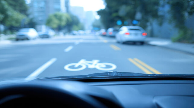 Driver advice for safe urban travel includes watching for bike lanes and staying alert to road signs and traffic