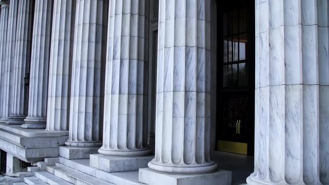 Classic Columns of a Majestic Building