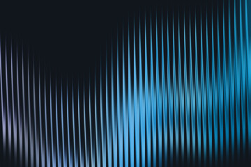 Abstract blue and purple vertical lines shimmering with light in digital art.