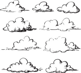 set of clouds