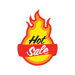 Hot Sale Fire Flame Label for Marketing Promotion.