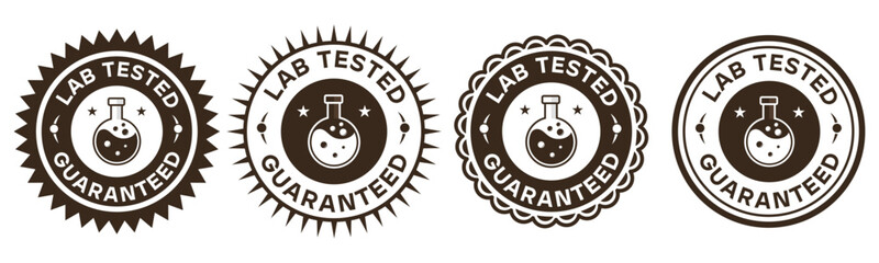 Lab Tested Guaranteed Seals Emblem Stickers Collection