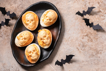 Spooky Halloween Deviled Eggs