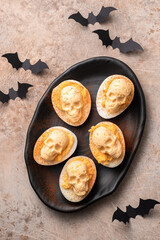 Spooky Halloween Deviled Eggs