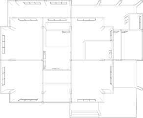 3D illustration of residential project
