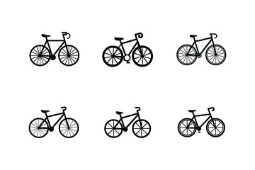 post bike icon silhouette vector illustration