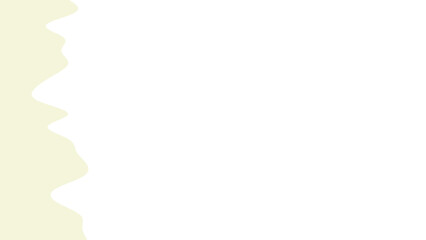 Abstract wavy cream shape on a clean white background, offering a minimalist design element with ample copy space for graphic projects.