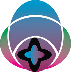 peace symbol with flower