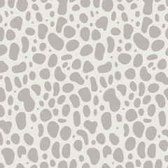 Seamless Abstract Pattern with Organic Shapes in Neutral Tones for Textile Design and Backgrounds