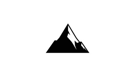 Iconic Mountain Silhouette Design.