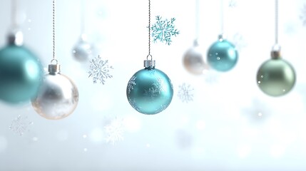 Elegant Christmas animation ball isolated on the white background 