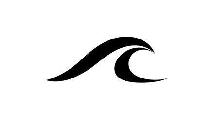 Simple Black Wave Design.