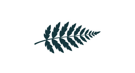 Elegant fern leaf illustration showcasing intricate details and natural beauty on white background.