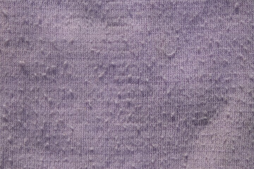 Abstract textured background of rough purple t-shirt surface. For graphic design, 3D rendering and banners